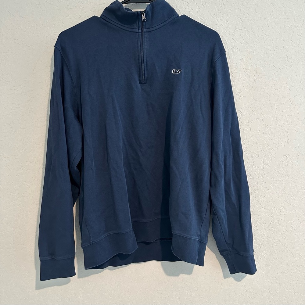 Vineyard Vines navy blue quarter zip pullover